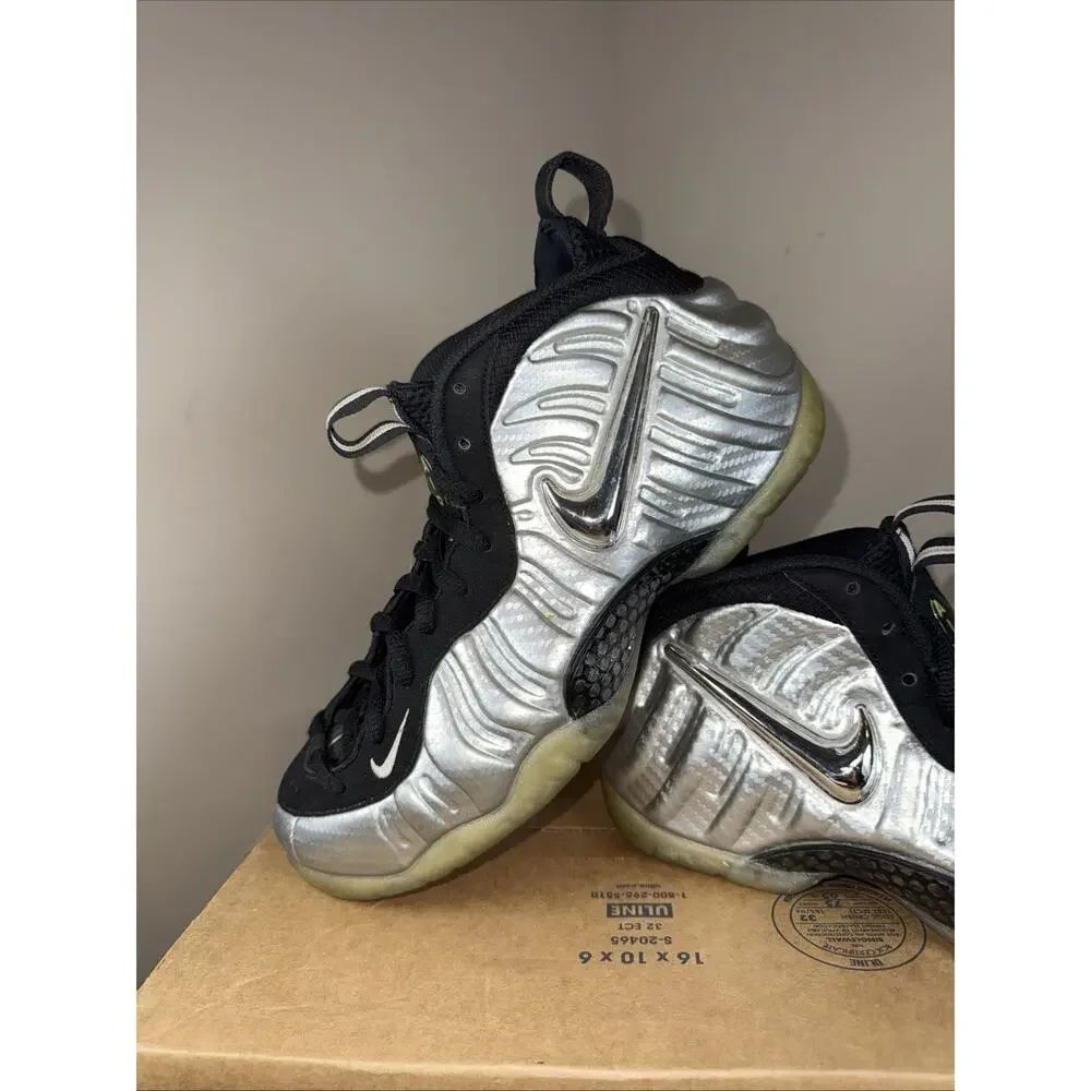Size 8 Nike Air Foamposite Pro Metallic Silver Surfer 2017 No Box